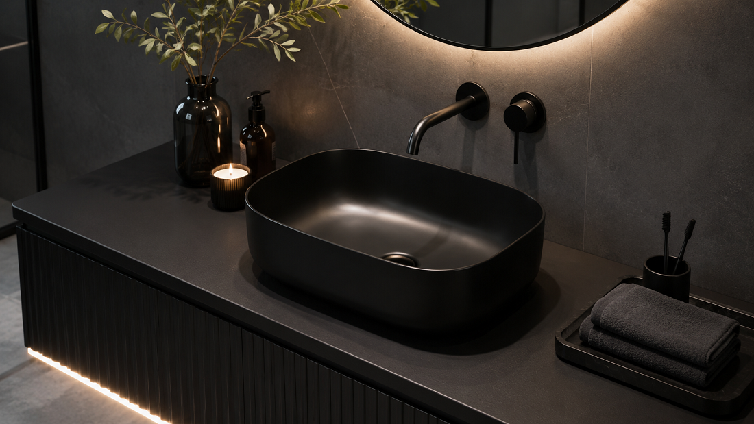BENVOLIO Round Basin: Wastafel Terbaik dari BLACKWHITE Sanitary Terbaik di Indonesia